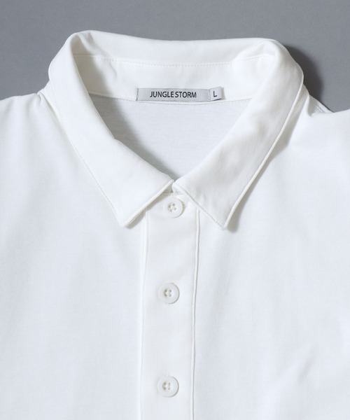 ANPAS(アンパス)の「Dry-Touch Cotton Polo-Shirt / 【吸水速乾 綿100%】ドライコットン 半袖ポロシャツ ラガーシャツ メンズ レディース トップス 春夏 カットソー 無地 シンプル 襟付き(ポロシャツ・メンズ・ホワイト/チャコールグレー/ブラック・L/M)」の13枚目の写真