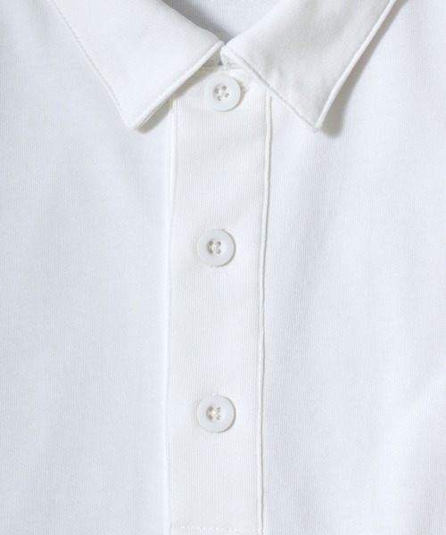 ANPAS(アンパス)の「Dry-Touch Cotton Polo-Shirt / 【吸水速乾 綿100%】ドライコットン 半袖ポロシャツ ラガーシャツ メンズ レディース トップス 春夏 カットソー 無地 シンプル 襟付き(ポロシャツ・メンズ・ホワイト/チャコールグレー/ブラック・L/M)」の14枚目の写真