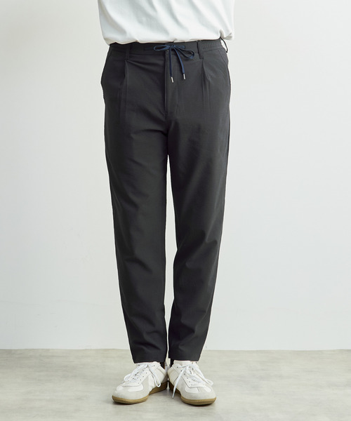 MEN'S MELROSE(メンズメルローズ)の「ソロテックスサッカーイージーパンツ(セットアップ可)(スラックス・メンズ・グレー/ネイビー・4/3/5/2)」の3枚目の写真