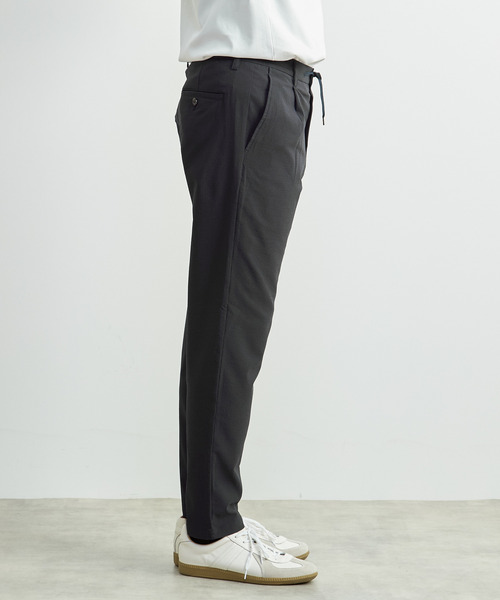 MEN'S MELROSE(メンズメルローズ)の「ソロテックスサッカーイージーパンツ(セットアップ可)(スラックス・メンズ・グレー/ネイビー・4/3/5/2)」の6枚目の写真