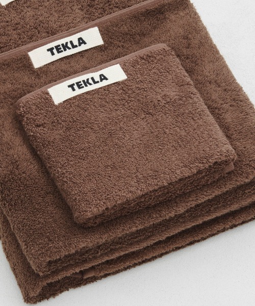 TEKLA（テクラ）の「【TEKLA】 Terry Towels Washcloth（30×30）（ハンカチ/ハンドタオル・レディース・チャコールグレー/ブルー系その他/ベージュ系その他7/ピンク系その他7/ブラウン系その他7/レッド系その他7/ベージュ/マジェンタ/ピンク/ブラウン・FREE）」の4枚目の写真