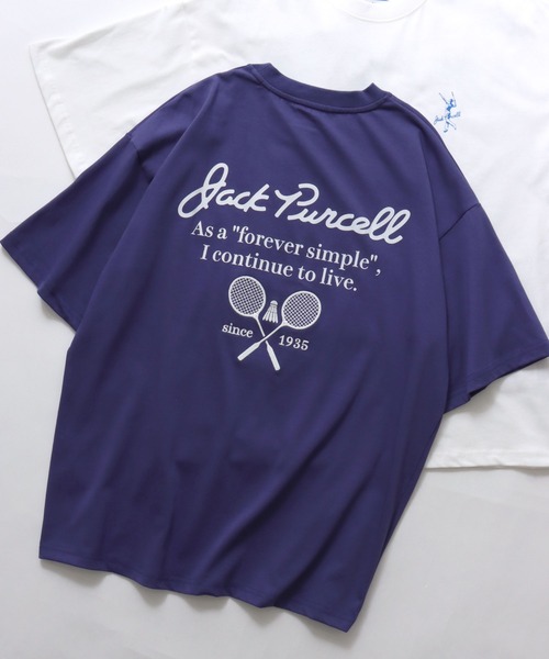 CONVERSE(コンバース)の「CONVERSE Jack Purcell/コンバース ジャックパーセル ユニセックス 半袖Tシャツ レディース メンズ(Tシャツ/カットソー・メンズ・ホワイト/アッシュグレー/ホワイト系その他2/ホワイト系その他3/グレー系その他/パープル系その他/パープル/ホワイト系その他・S/M/L)」の7枚目の写真