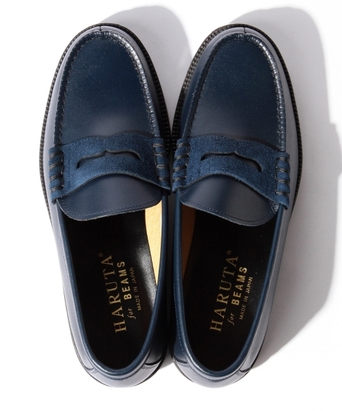 BEAMS（ビームス）の「HARUTA×BEAMS / 別注 スコッチ ローファー（ドレスシューズ・メンズ・ネイビー/ブラック・9inch/7inch/7.5inch/8.5inch/8inch/9.5inch）」の8枚目の写真