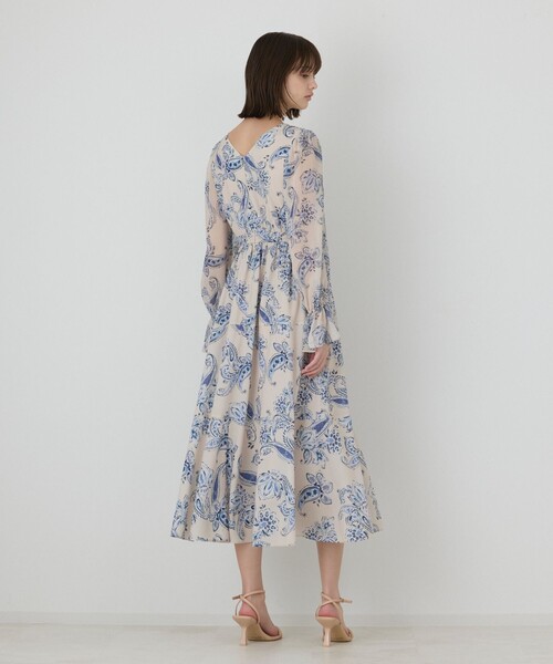 GRACE CONTINENTAL(グレースコンチネンタル)の「ペイズリーカシュクールワンピース(ワンピース・レディース・ブラック/ベージュ・36/38)」の15枚目の写真