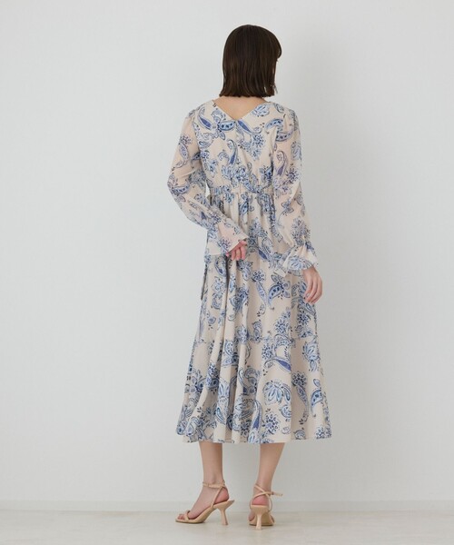 GRACE CONTINENTAL(グレースコンチネンタル)の「ペイズリーカシュクールワンピース(ワンピース・レディース・ブラック/ベージュ・36/38)」の16枚目の写真