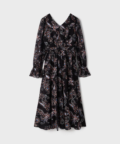 GRACE CONTINENTAL(グレースコンチネンタル)の「ペイズリーカシュクールワンピース(ワンピース・レディース・ブラック/ベージュ・36/38)」の11枚目の写真