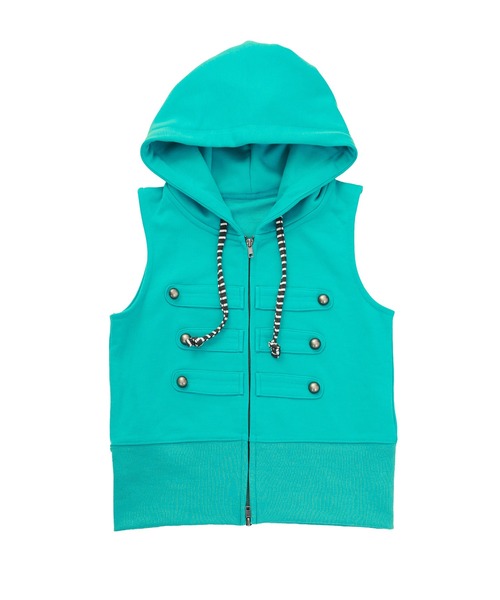FTW(エフティダブリュー)の「NAPOLEON HOOD VEST(ベスト・レディース・ライトグリーン/ライトブルー/ライトグレー・MEDIUM/SMALL)」の10枚目の写真