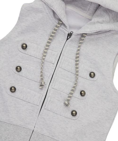 FTW(エフティダブリュー)の「NAPOLEON HOOD VEST(ベスト・レディース・ライトグリーン/ライトブルー/ライトグレー・MEDIUM/SMALL)」の13枚目の写真