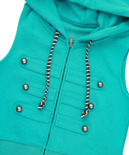FTW(エフティダブリュー)の「NAPOLEON HOOD VEST(ベスト・レディース・ライトグリーン/ライトブルー/ライトグレー・MEDIUM/SMALL)」の15枚目の写真