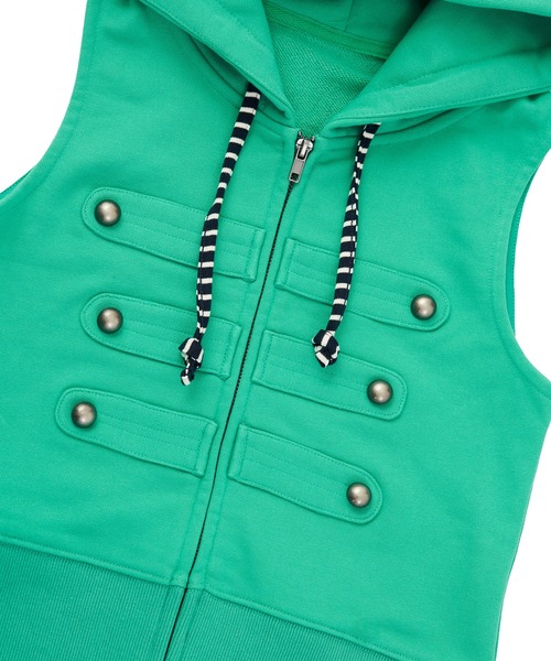 FTW(エフティダブリュー)の「NAPOLEON HOOD VEST(ベスト・レディース・ライトグリーン/ライトブルー/ライトグレー・MEDIUM/SMALL)」の14枚目の写真
