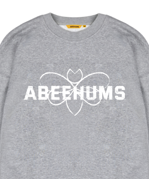 ABEEHUMS（アビハムズ）の「シグネチャーロゴスウェットシャツ ABH357-110 メランジグレー（スウェット・レディース・ミックスグレー・SMALL/MEDIUM）」の2枚目の写真