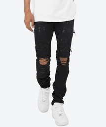 mnml/ミニマル/X201 RHINESTONE SKINNY DENIM