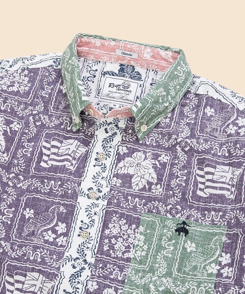 reyn spooner（レインスプーナー）の「Brooks Brothers×Reyn Spooner　コットン／ポリエステル　プルオーバー　ファン　アロハシャツ（シャツ/ブラウス・メンズ・マルチ・SMALL/MEDIUM/LARGE）」の3枚目の写真