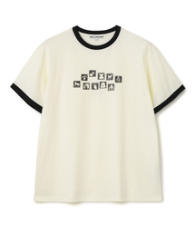 Millo Archive | アケイックモチーフリンガーTシャツ[クリーム](Tシャツ/カットソー)