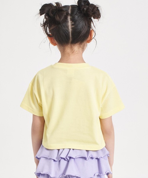 ANAP kids(アナップキッズ)の「バタフライ グラデーション プリント クロップドTシャツ(Tシャツ/カットソー・キッズ・ホワイト/ライトイエロー/ラベンダー・120/110/130)」の19枚目の写真