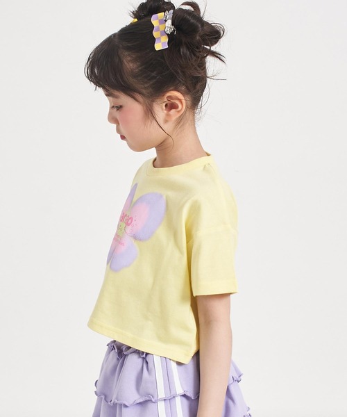 ANAP kids(アナップキッズ)の「バタフライ グラデーション プリント クロップドTシャツ(Tシャツ/カットソー・キッズ・ホワイト/ライトイエロー/ラベンダー・120/110/130)」の18枚目の写真