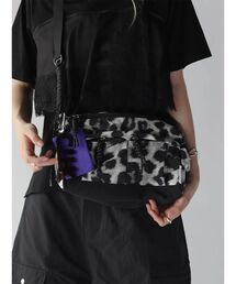 Fabric Color Block Cord Shoulder Bag