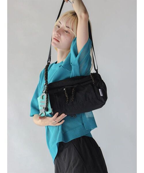 :ETHROF（イーサオブ）の「Fabric Color Block Cord Shoulder Bag（ショルダーバッグ・レディース・ブラック/グレー・FREE）」の3枚目の写真
