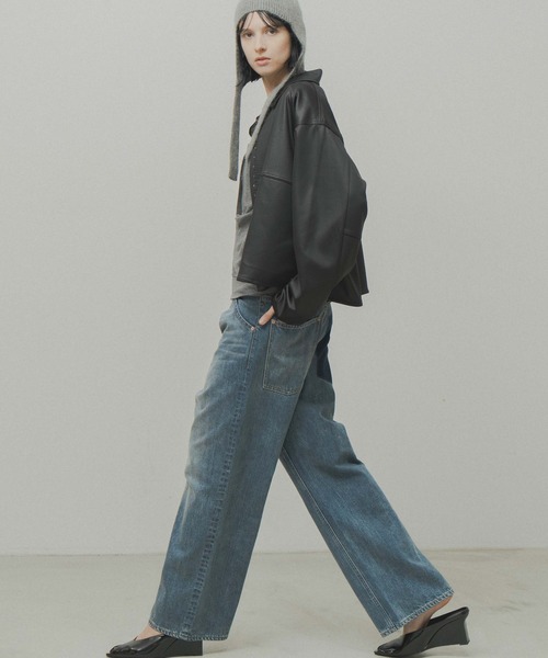 WHYTO.（ホワイト）の「「WHYTO. / ホワイト」tuck design denim（その他パンツ・レディース・インディゴブルー・36/38/40）」の4枚目の写真