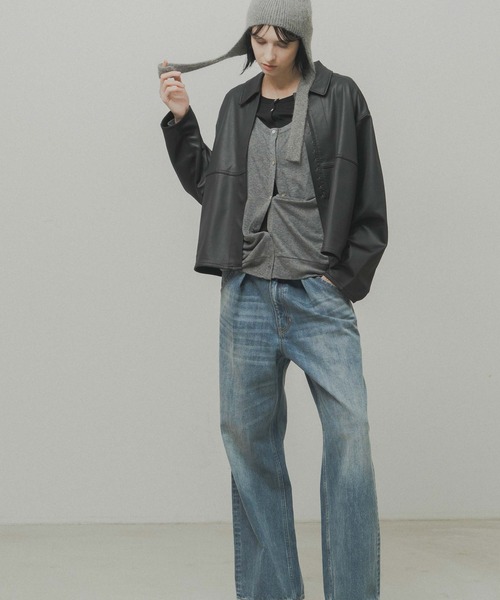 WHYTO.（ホワイト）の「「WHYTO. / ホワイト」tuck design denim（その他パンツ・レディース・インディゴブルー・36/38/40）」の7枚目の写真