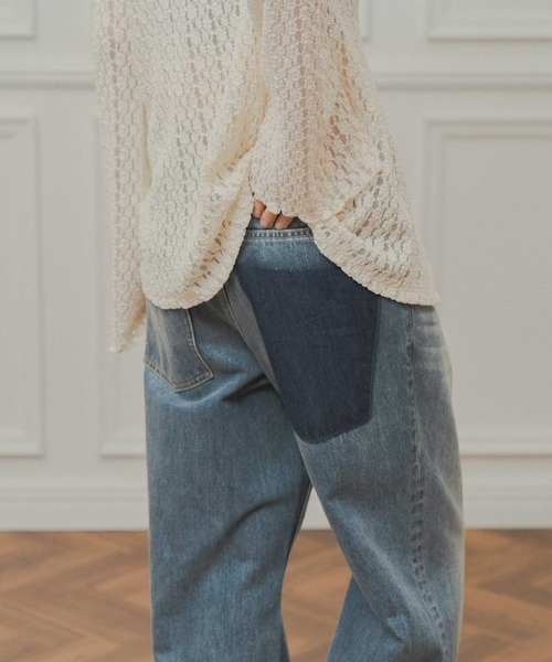 WHYTO.（ホワイト）の「「WHYTO. / ホワイト」tuck design denim（その他パンツ・レディース・インディゴブルー・36/38/40）」の9枚目の写真