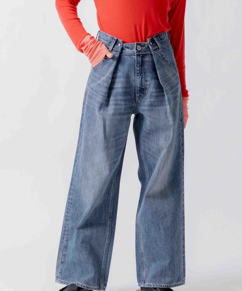 WHYTO.（ホワイト）の「「WHYTO. / ホワイト」tuck design denim（その他パンツ・レディース・インディゴブルー・36/38/40）」の10枚目の写真