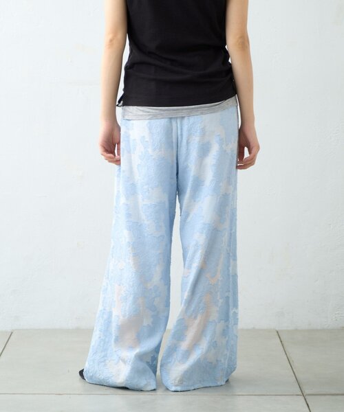 WILLOW(ウィロー)の「【willow】カットジャガードイージーパンツ(その他パンツ・レディース・イエロー/サックスブルー・ONE SIZE)」の10枚目の写真