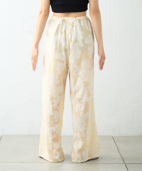 WILLOW(ウィロー)の「【willow】カットジャガードイージーパンツ(その他パンツ・レディース・イエロー/サックスブルー・ONE SIZE)」の14枚目の写真