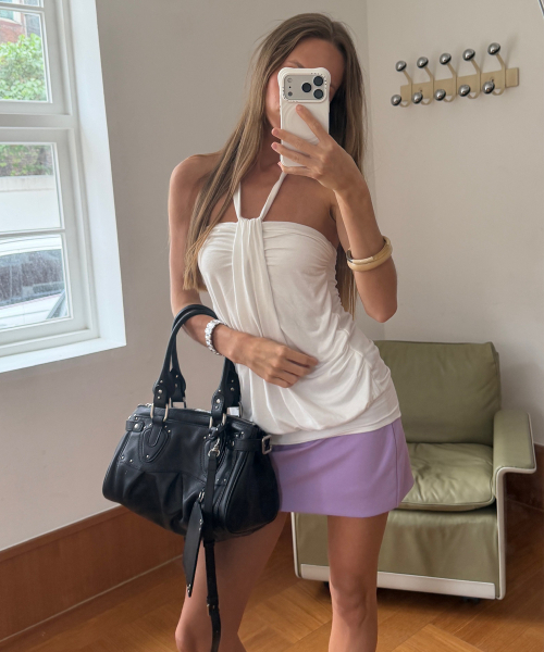 ASURA(アスラ)の「MINI SKIRT PANTS (VIOLET)(スカート・レディース・その他・MEDIUM/SMALL)」の1枚目の写真