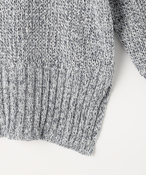 COMME CA(コムサ)の「〔 TALLサイズ 〕 和紙混杢ニット プルオーバー(ニット/セーター・レディース・ベージュ系その他/ネイビー・15号)」の21枚目の写真