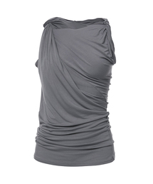 Braided Asymmetrical Sleeveless (FL-166_Gray)
