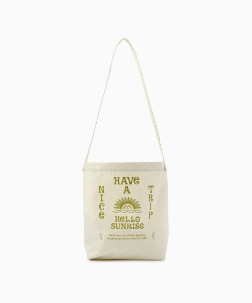 HELLO SUNRISE(ハローサンライズ)の「HNT Canvas Mini Bag_Ivory(エコバッグ/サブバッグ・レディース・アイボリー・OS)」の1枚目の写真