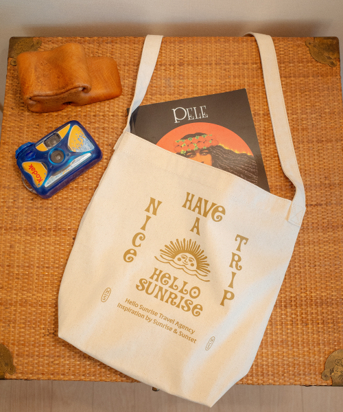 HELLO SUNRISE(ハローサンライズ)の「HNT Canvas Mini Bag_Ivory(エコバッグ/サブバッグ・レディース・アイボリー・OS)」の2枚目の写真