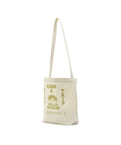 HELLO SUNRISE(ハローサンライズ)の「HNT Canvas Mini Bag_Ivory(エコバッグ/サブバッグ・レディース・アイボリー・OS)」の4枚目の写真