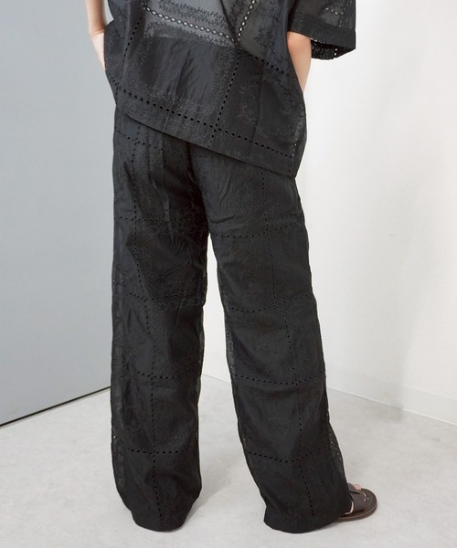 gossara(ゴサラ)の「【自然と目を引くデザイン】総針刺繍ルーズパンツ(その他パンツ・レディース・ブラック/オフホワイト/ブラウン・FREE)」の9枚目の写真