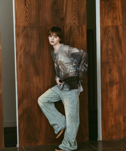 Knuth Marf(クヌースマーフ)の「Knuth Marf school sheer long-sleevetee(その他トップス・レディース・その他・FREE)」の3枚目の写真