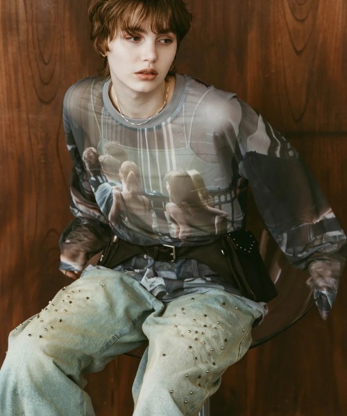 Knuth Marf(クヌースマーフ)の「Knuth Marf school sheer long-sleevetee(その他トップス・レディース・その他・FREE)」の9枚目の写真