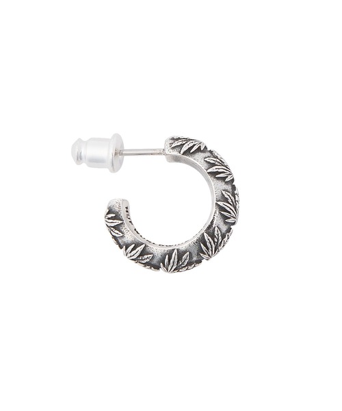 HUF（ハフ）の「PLANTLIFE HOOP PIERCE（ピアス（片耳用）・メンズ・シルバー・O/S）」の3枚目の写真