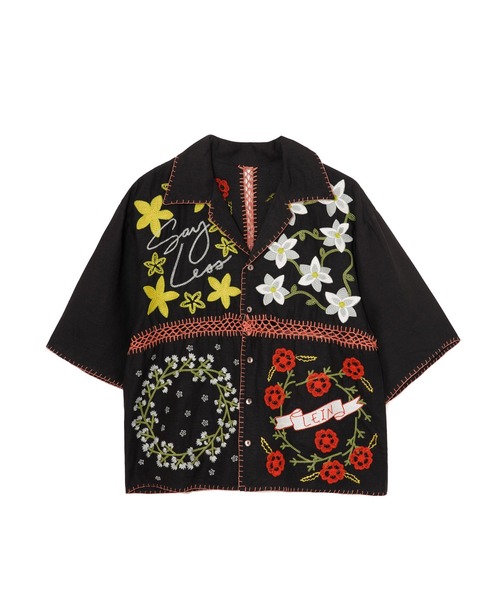 LEIN(リーン)の「ギザコットンリネンパッチワーク刺繍シャツ(シャツ/ブラウス・レディース・オフホワイト/ブラック・2/1)」の20枚目の写真