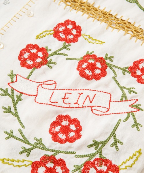 LEIN(リーン)の「ギザコットンリネンパッチワーク刺繍シャツ(シャツ/ブラウス・レディース・オフホワイト/ブラック・2/1)」の13枚目の写真