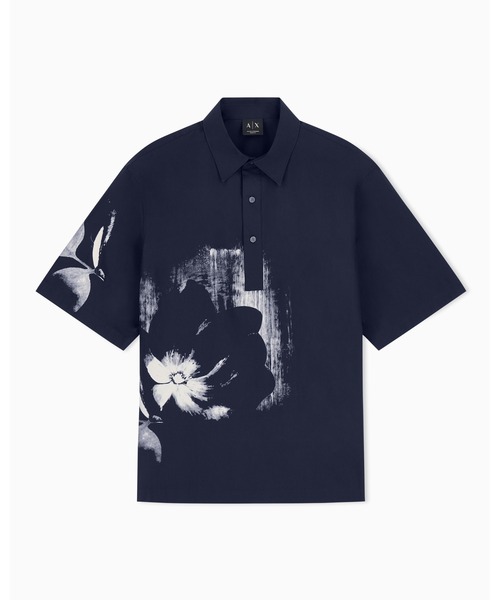 ARMANI EXCHANGE（アルマーニエクスチェンジ）の「【A|X アルマーニ エクスチェンジ】フラワープリント ルーズフィット 半袖シャツ/LOOSE（シャツ/ブラウス・メンズ・ダークネイビー・X-SMALL/X-LARGE/SMALL/MEDIUM/LARGE）」の5枚目の写真