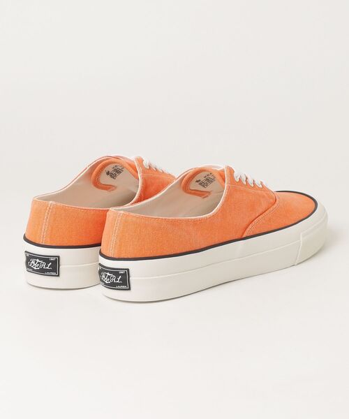 POLO RALPH LAUREN(ポロ ラルフ ローレン)の「Keaton ウォッシュド キャンバス スニーカー(スニーカー・メンズ・オレンジ・9D/9.5D/8.5D)」の3枚目の写真