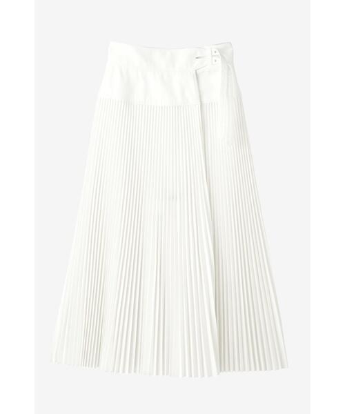 YLEVE(イレーヴ)の「BOURRIENNE × YLEVE / T/C TWILL SK / EN(スカート・レディース・ホワイト・2/0/1)」の7枚目の写真