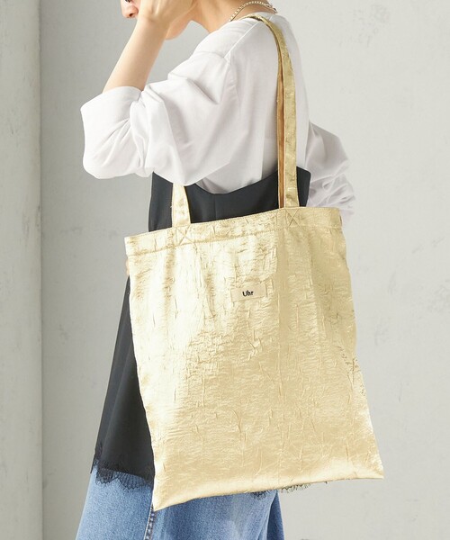 Uhr(ウーア)の「【SHIPS別注】Uhr: クラッシュ サテン トート バッグ(トートバッグ・レディース・ゴールド/ワイン/ネイビー・ONE SIZE)」の12枚目の写真