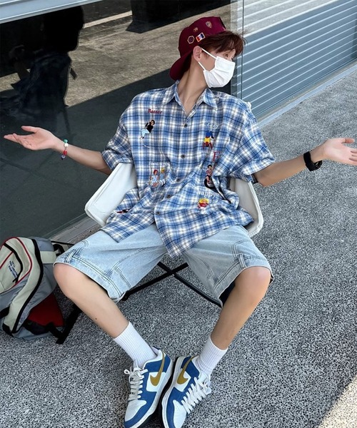 WESTBOY(ウエストボーイ)の「Y2K 刺繍チェック柄シャツ WO26W1TP11(シャツ/ブラウス・メンズ・ブルー/ピンク・XL/L)」の10枚目の写真