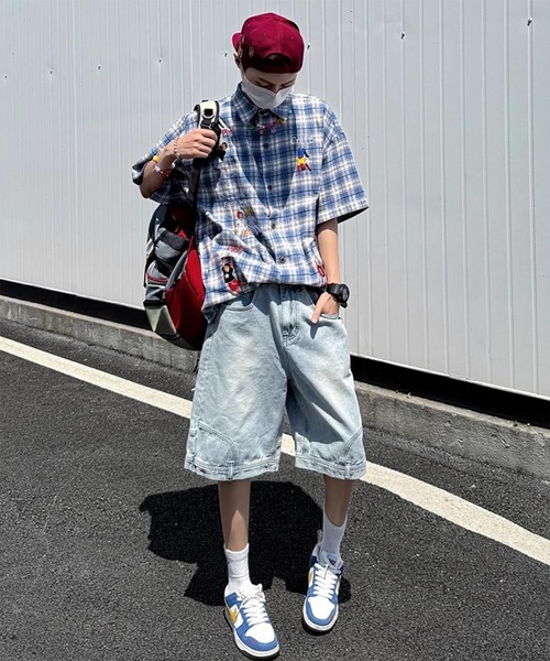WESTBOY(ウエストボーイ)の「Y2K 刺繍チェック柄シャツ WO26W1TP11(シャツ/ブラウス・メンズ・ブルー/ピンク・XL/L)」の12枚目の写真