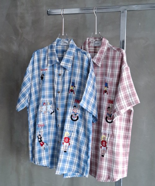 WESTBOY(ウエストボーイ)の「Y2K 刺繍チェック柄シャツ WO26W1TP11(シャツ/ブラウス・メンズ・ブルー/ピンク・XL/L)」の22枚目の写真