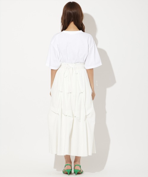 AND COUTURE(アンドクチュール)の「オーバーサイズロゴ Tシャツ(Tシャツ/カットソー・レディース・オフホワイト/ホワイト系その他・FREE)」の6枚目の写真