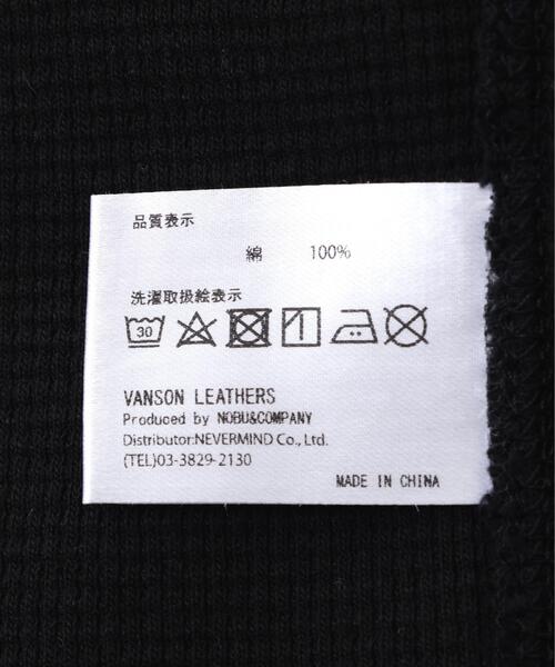 VANSON(ヴァンソン)の「VANSON/バンソン/サーマルS/S TEE(Tシャツ/カットソー・メンズ・ホワイト/ブラック・M/L/S)」の8枚目の写真