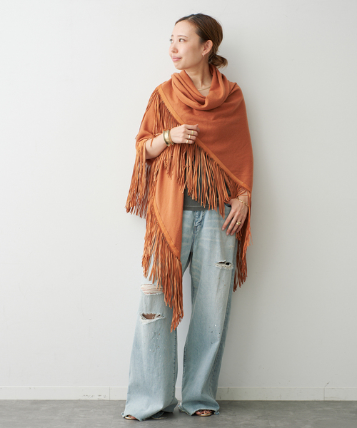 Johnbull（ジョンブル）の「【JOHNBULL/ジョンブル】 WIDE DAMAGE PANTS（デニムパンツ・レディース・スカイブルー・38/36/34）」の20枚目の写真